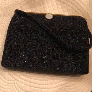Handbag City Special beaded & Mother Of Pearl Made In Japan Sparkly Evening bag